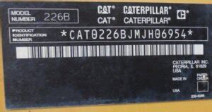 caterpillar year serial number lookup